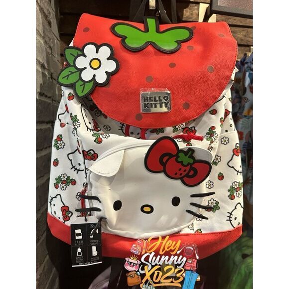 Hello Kitty Strawberry Slouch Backpack - Picture 1 of 7